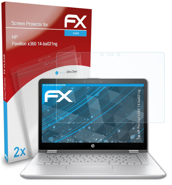 atFoliX FX-Clear Schutzfolie für HP Pavilion x360 14-ba021ng