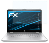 Schutzfolie atFoliX kompatibel mit HP Pavilion x360 14-ba028ng, ultraklare FX (2X)