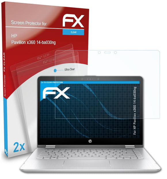 atFoliX FX-Clear Schutzfolie für HP Pavilion x360 14-ba030ng