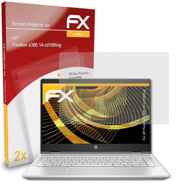 atFoliX FX-Antireflex Displayschutzfolie für HP Pavilion x360 14-cd1005ng