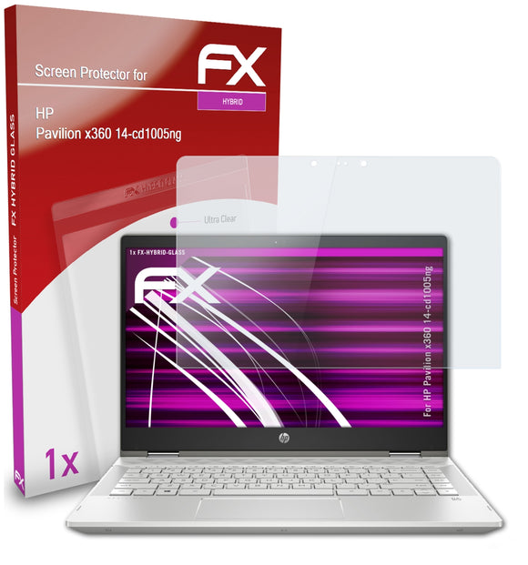 atFoliX FX-Hybrid-Glass Panzerglasfolie für HP Pavilion x360 14-cd1005ng