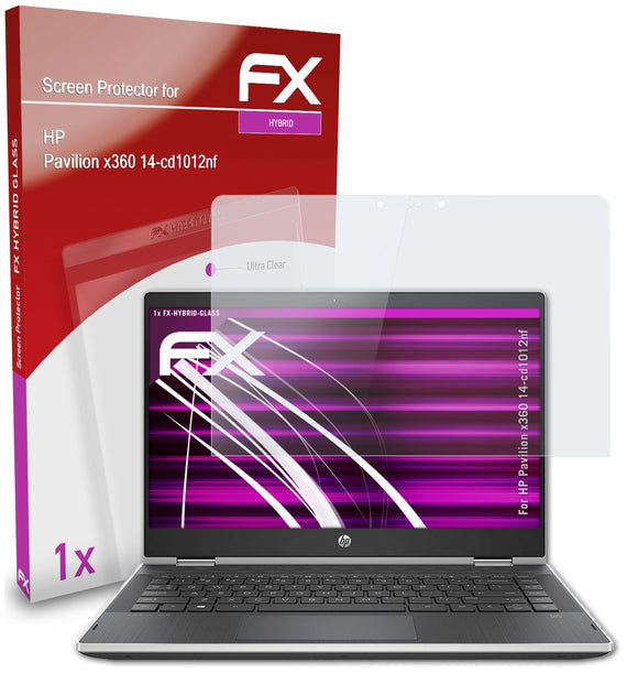 atFoliX FX-Hybrid-Glass Panzerglasfolie für HP Pavilion x360 14-cd1012nf