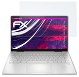 Glasfolie atFoliX kompatibel mit HP Pavilion x360 14-ek0775ng, 9H Hybrid-Glass FX