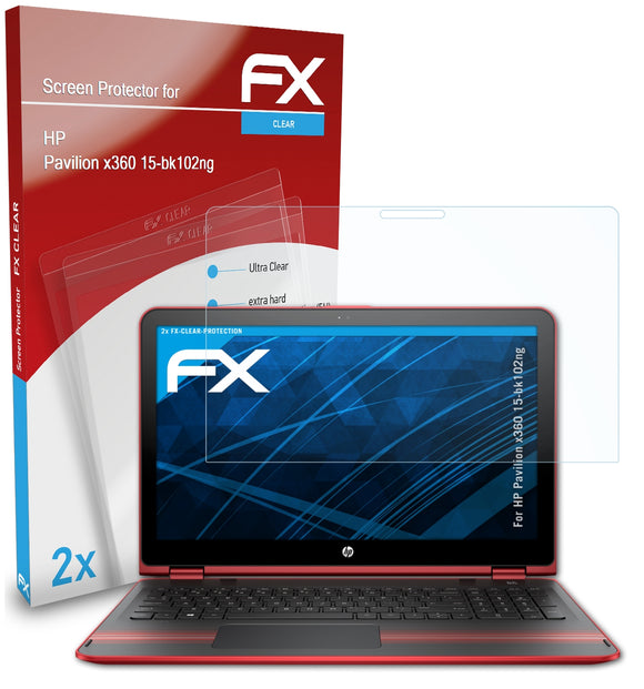 atFoliX FX-Clear Schutzfolie für HP Pavilion x360 15-bk102ng