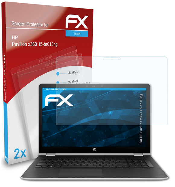 atFoliX FX-Clear Schutzfolie für HP Pavilion x360 15-br013ng