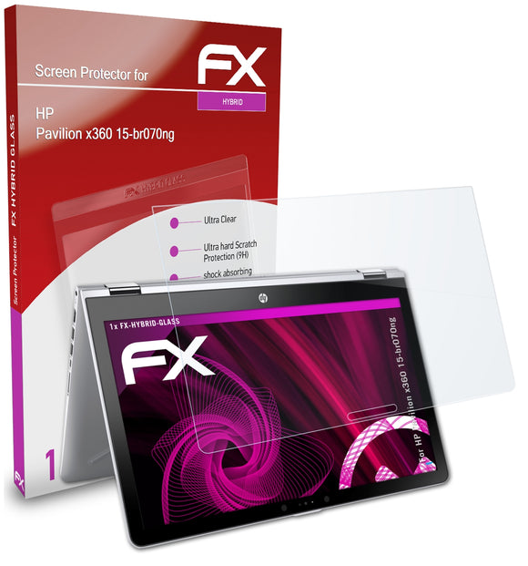 atFoliX FX-Hybrid-Glass Panzerglasfolie für HP Pavilion x360 15-br070ng