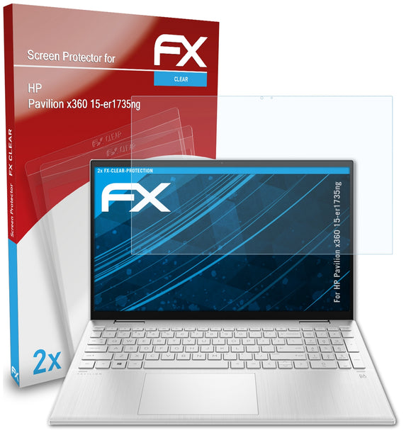 atFoliX FX-Clear Schutzfolie für HP Pavilion x360 15-er1735ng