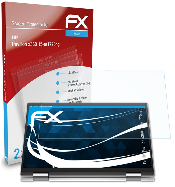 atFoliX FX-Clear Schutzfolie für HP Pavilion x360 15-er1775ng