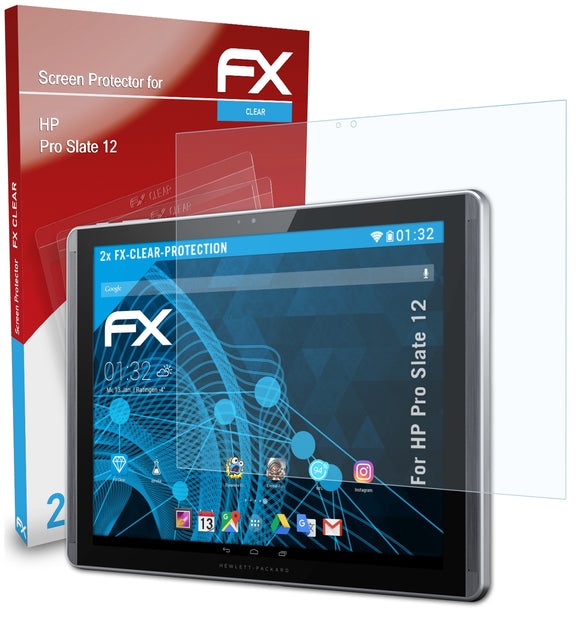 atFoliX FX-Clear Schutzfolie für HP Pro Slate 12