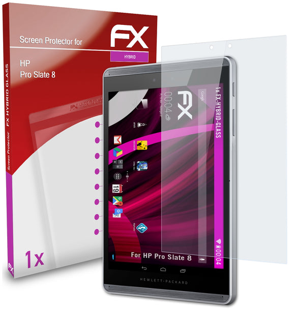 atFoliX FX-Hybrid-Glass Panzerglasfolie für HP Pro Slate 8