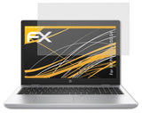 Panzerfolie atFoliX kompatibel mit HP ProBook 650 G4, entspiegelnde und stoßdämpfende FX (2X)