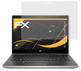 Panzerfolie atFoliX kompatibel mit HP ProBook x360 440 G1, entspiegelnde und stoßdämpfende FX (2X)