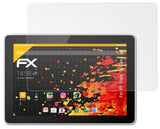 Panzerfolie atFoliX kompatibel mit HP Slate 10 Plus, entspiegelnde und stoßdämpfende FX (2X)