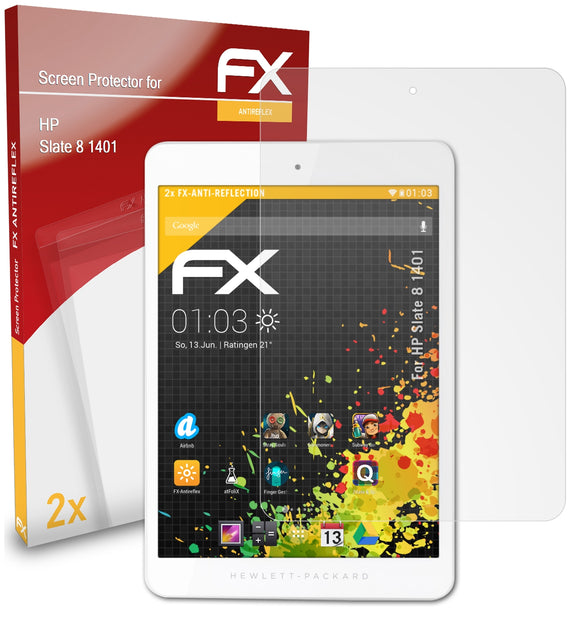 atFoliX FX-Antireflex Displayschutzfolie für HP Slate 8 1401