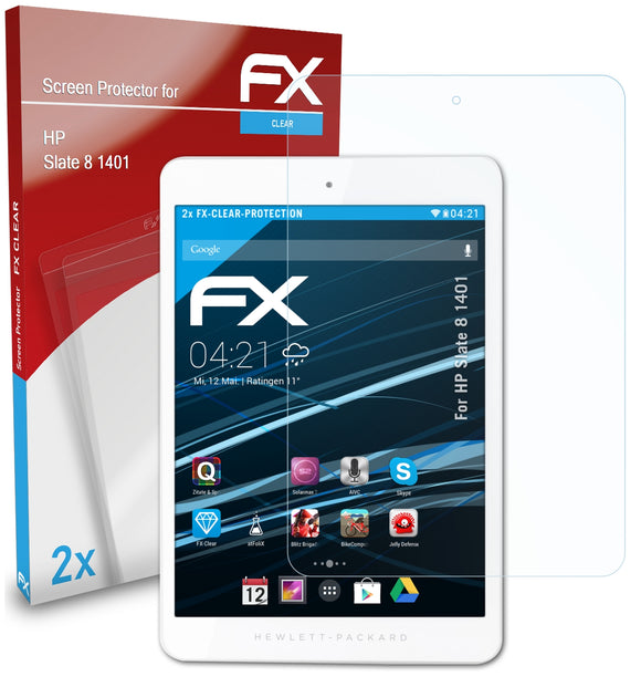 atFoliX FX-Clear Schutzfolie für HP Slate 8 1401