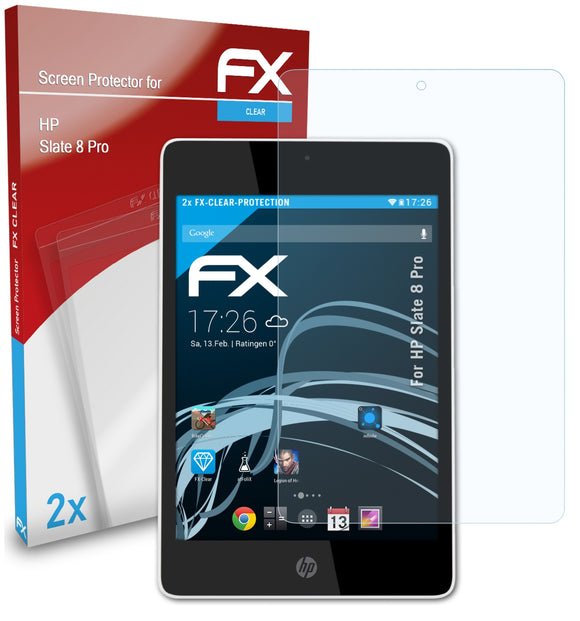 atFoliX FX-Clear Schutzfolie für HP Slate 8 Pro