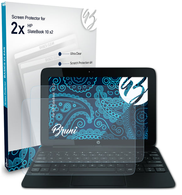 Bruni Basics-Clear Displayschutzfolie für HP SlateBook 10 x2