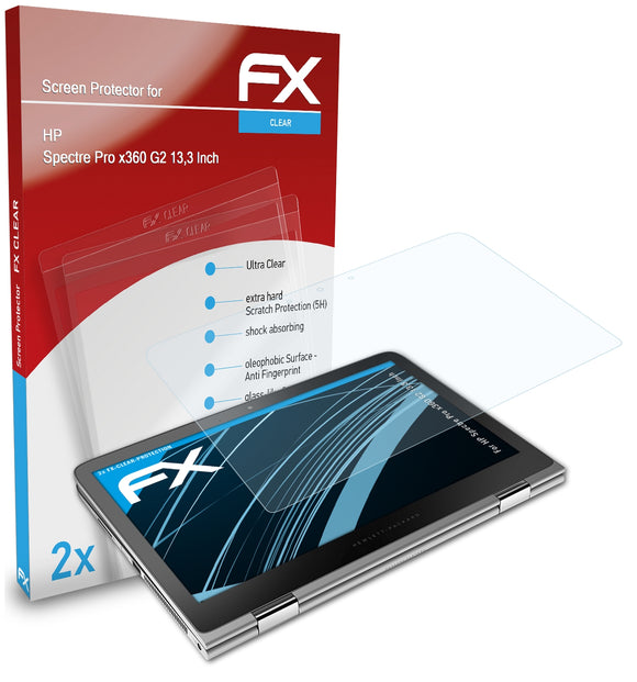 atFoliX FX-Clear Schutzfolie für HP Spectre Pro x360 G2 (13,3 Inch)