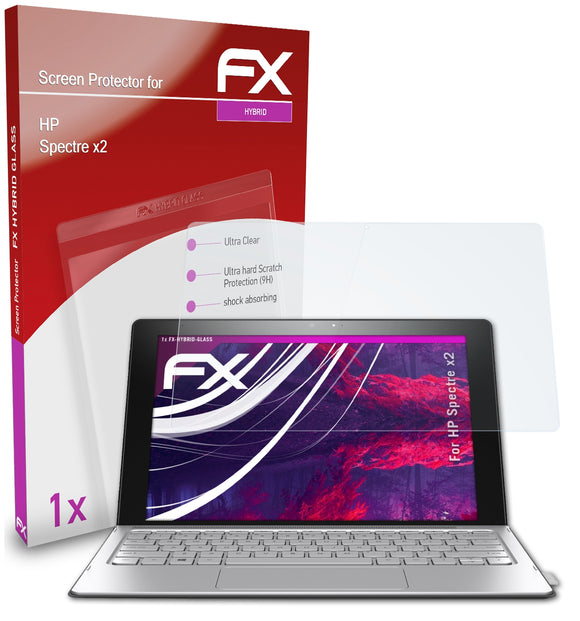 atFoliX FX-Hybrid-Glass Panzerglasfolie für HP Spectre x2