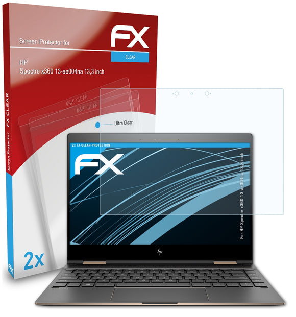 atFoliX FX-Clear Schutzfolie für HP Spectre x360 13-ae004na (13,3 inch)