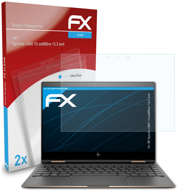 atFoliX FX-Clear Schutzfolie für HP Spectre x360 13-ae005na (13,3 inch)