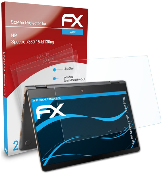 atFoliX FX-Clear Schutzfolie für HP Spectre x360 15-bl130ng