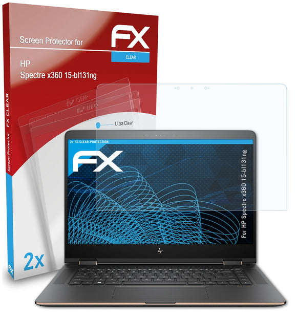 atFoliX FX-Clear Schutzfolie für HP Spectre x360 15-bl131ng