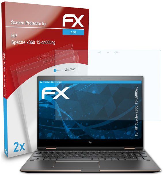 atFoliX FX-Clear Schutzfolie für HP Spectre x360 15-ch005ng