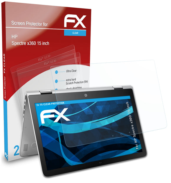 atFoliX FX-Clear Schutzfolie für HP Spectre x360 (15 inch)