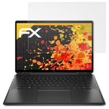 Panzerfolie atFoliX kompatibel mit HP Spectre x360 16-f1778ng, entspiegelnde und stoßdämpfende FX (2X)