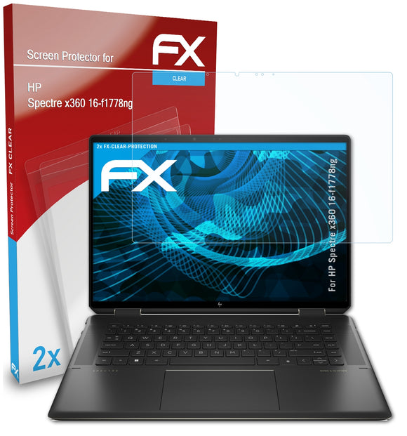 atFoliX FX-Clear Schutzfolie für HP Spectre x360 16-f1778ng