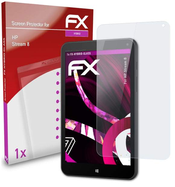 atFoliX FX-Hybrid-Glass Panzerglasfolie für HP Stream 8