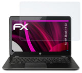 Glasfolie atFoliX kompatibel mit HP ZBook 14 G2, 9H Hybrid-Glass FX