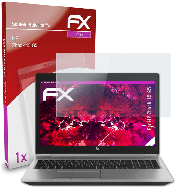 atFoliX FX-Hybrid-Glass Panzerglasfolie für HP Zbook 15 G5