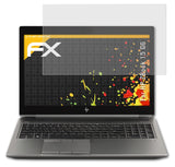 Panzerfolie atFoliX kompatibel mit HP ZBook 15 G6, entspiegelnde und stoßdämpfende FX (2X)