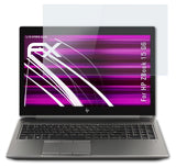 Glasfolie atFoliX kompatibel mit HP ZBook 15 G6, 9H Hybrid-Glass FX