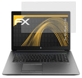 Panzerfolie atFoliX kompatibel mit HP ZBook 17 G6, entspiegelnde und stoßdämpfende FX (2X)