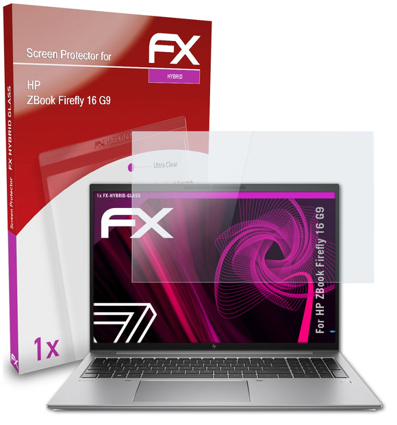 atFoliX FX-Hybrid-Glass Panzerglasfolie für HP ZBook Firefly 16 G9