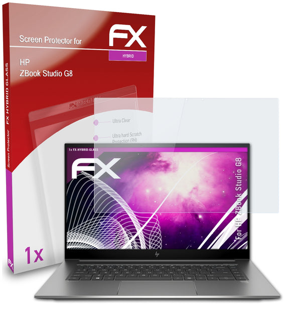 atFoliX FX-Hybrid-Glass Panzerglasfolie für HP ZBook Studio G8