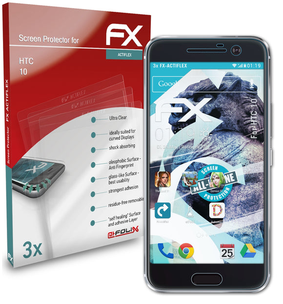 atFoliX FX-ActiFleX Displayschutzfolie für HTC 10