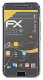 Panzerfolie atFoliX kompatibel mit HTC 10, entspiegelnde und stoßdämpfende FX (3X)