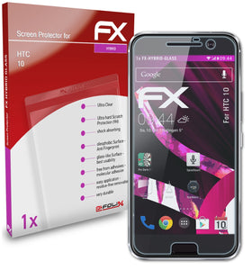 atFoliX FX-Hybrid-Glass Panzerglasfolie für HTC 10