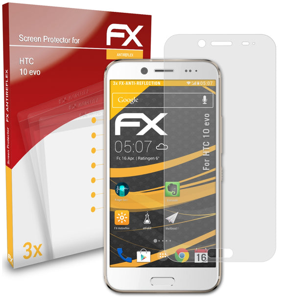 atFoliX FX-Antireflex Displayschutzfolie für HTC 10 evo