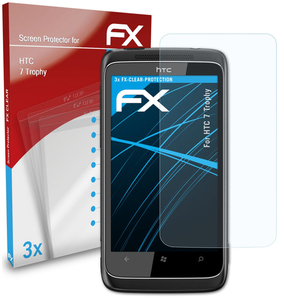 atFoliX FX-Clear Schutzfolie für HTC 7 Trophy
