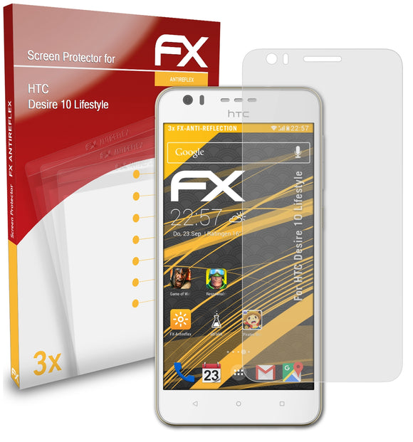 atFoliX FX-Antireflex Displayschutzfolie für HTC Desire 10 Lifestyle