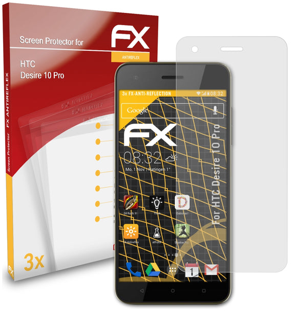 atFoliX FX-Antireflex Displayschutzfolie für HTC Desire 10 Pro