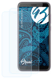 Schutzfolie Bruni kompatibel mit HTC Desire 12, glasklare (2X)