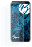 Schutzfolie Bruni kompatibel mit HTC Desire 12+, glasklare (2X)