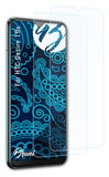 Bruni Schutzfolie kompatibel mit HTC Desire 19s, glasklare Folie (2X)
