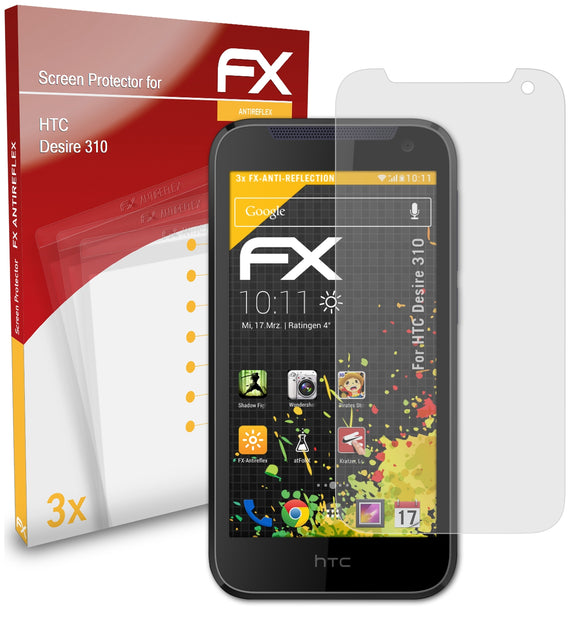 atFoliX FX-Antireflex Displayschutzfolie für HTC Desire 310